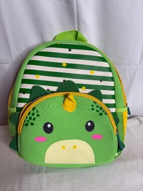KK CRAFTS Preschool Backpack Toddler Neoprene Dinosaur Schoolbag Lunch NWOT